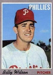 1970 Topps Base Set Billy Wilson #28 card