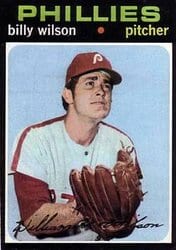 1971 Topps Base Set Billy Wilson #192 card