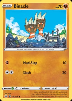 Lost Origin Binacle #106 card