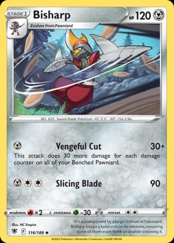 2022 Astral Radiance Bisharp #116 card