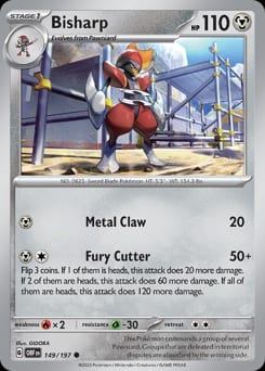 2023 Obsidian Flames Bisharp #149 card