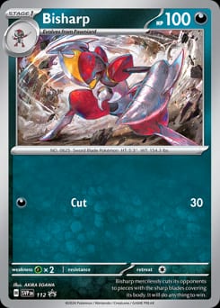 Scarlet & Violet Black Star Promos Bisharp #112 card