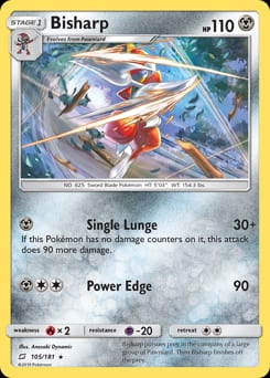2019 Team Up Bisharp #105 card