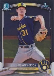 2025 Bowman Chrome Prospects Bishop Letson #BCP-30 card
