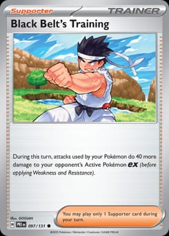 Prismatic Evolutions Black Belt's Training #97 card