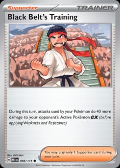 Prismatic Evolutions Black Belt's Training #98 card