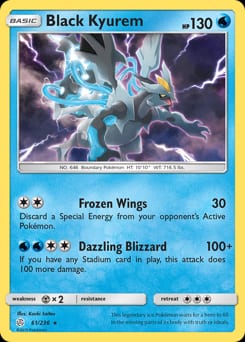 Cosmic Eclipse Black Kyurem #61 card