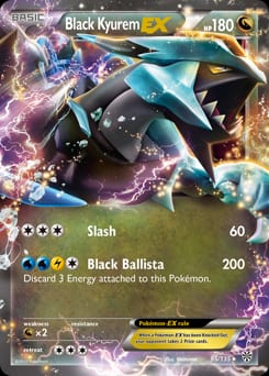 Plasma Storm Black Kyurem-EX #95 card