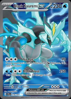 Surging Sparks Black Kyurem ex #218 card
