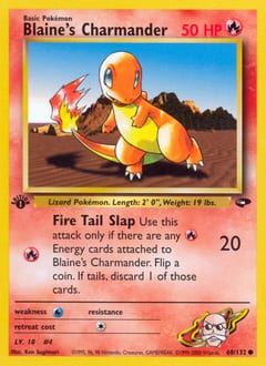 Gym Challenge Blaine's Charmander #60 card