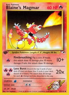 Gym Heroes Blaine's Magmar #37 card