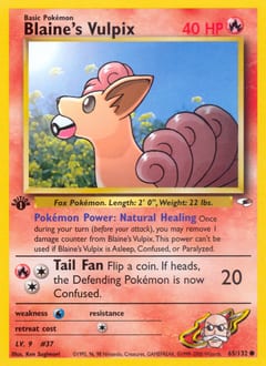 Gym Heroes Blaine's Vulpix #65 card