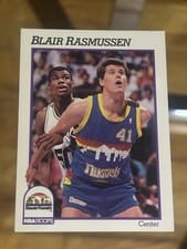 1991-92 Hoops Base Set Blair Rasmussen #55 card