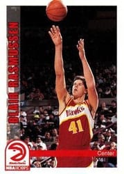 1992-93 Hoops Base Set Blair Rasmussen #6 card