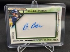 2025 Panini Boys of Summer Jumbo Acetate Signatures Blake Burke #6 card