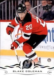 2018-19 Upper Deck Base Set Blake Coleman #360 card
