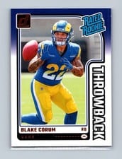 2024 Donruss Rated Rookies Throwback Blake Corum #35 card