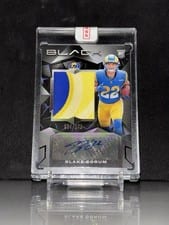 2024 Panini Black Rookie Patch Autographs Blake Corum #219 card