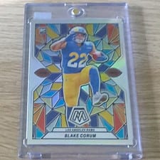 2024 Panini Mosaic Stained Glass Blake Corum #SG-25 card