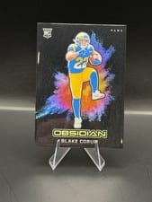 2024 Panini Obsidian Black Color Blast Blake Corum #13 card