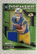 2024 Panini Prizm Premier Jerseys Blake Corum #PJ-BCM card
