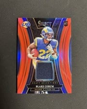 2024 Panini Select Draft Selections Memorabilia Blake Corum #20 card