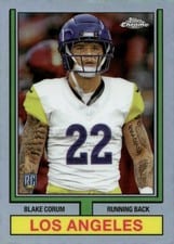 2024 Topps Chrome 1974 Topps Football Blake Corum #74TF-14 card