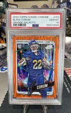 2024 Topps Chrome Cosmic Base Set Blake Corum #153 card