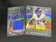 2024 Topps Chrome First Year Fabric Relics Blake Corum #FYF-BC card