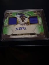 2024 Topps Inception Franchise Foundation Relic Autographs Blake Corum #FFRA-BC card