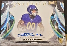 2024 Topps Inception Provenance Patch Autographs Blake Corum #PPA-BC card