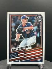 2026 Panini Stars and Stripes Prizm USA Blake Morningstar Ruby Wave #104 card