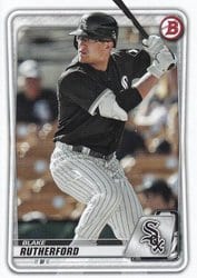 2020 Bowman Prospects Blake Rutherford #BP-13 card