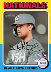2024 Topps Heritage Base Set Blake Rutherford #240 card