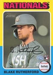 2024 Topps Heritage Mini Base Set Blake Rutherford #240 card