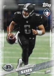 2019 Topps AAF Base Set Blake Sims #112 card