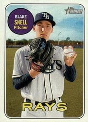 2018 Topps Heritage Base Set Blake Snell #54 card