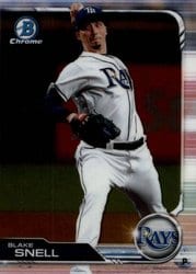 2019 Bowman Chrome Base Set Blake Snell #15 card