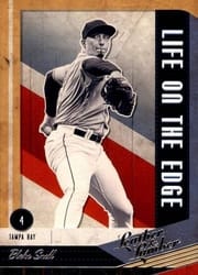 2019 Panini Leather & Lumber Life on the Edge Blake Snell #LOE-8 card