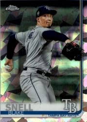 2019 Topps Chrome Sapphire Edition Base Set Blake Snell #130 card