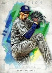 2019 Topps Inception Base Set Blake Snell #41 card
