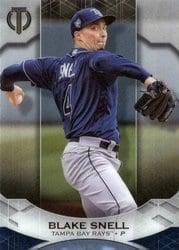2019 Topps Tribute Base Set Blake Snell #81 card