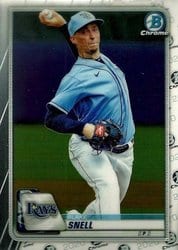 2020 Bowman Chrome Base Set Blake Snell #41 card