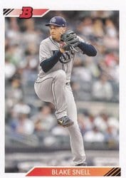 2020 Bowman Heritage Base Set Blake Snell #68 card