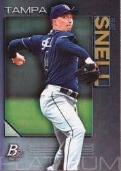 2020 Bowman Platinum Base Set Blake Snell #61 card