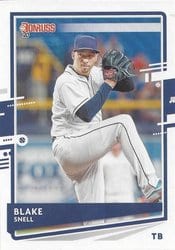 2020 Donruss Base Set Blake Snell #175 card