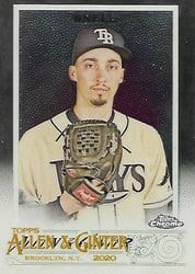 2020 Topps Allen & Ginter Chrome Base Set Blake Snell #299 card