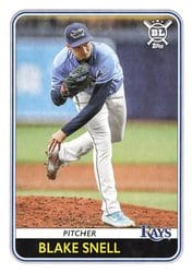 2020 Topps Big League Base Set Blake Snell #65 card