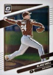 2021 Donruss Optic Base Set Blake Snell #167 card