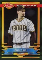 2021 Finest Flashbacks Base Set Blake Snell #134 card